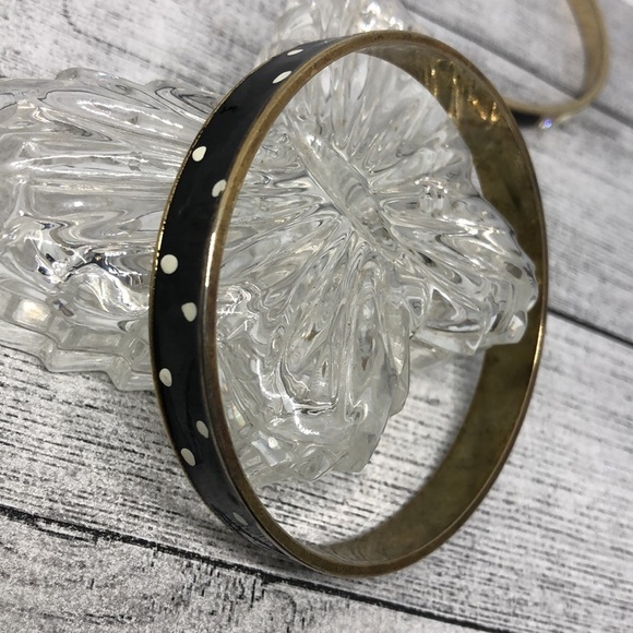 CURATED bundle j.crew and vintage enamel bangle bracelets lot 4 layering stack - Picture 5 of 7